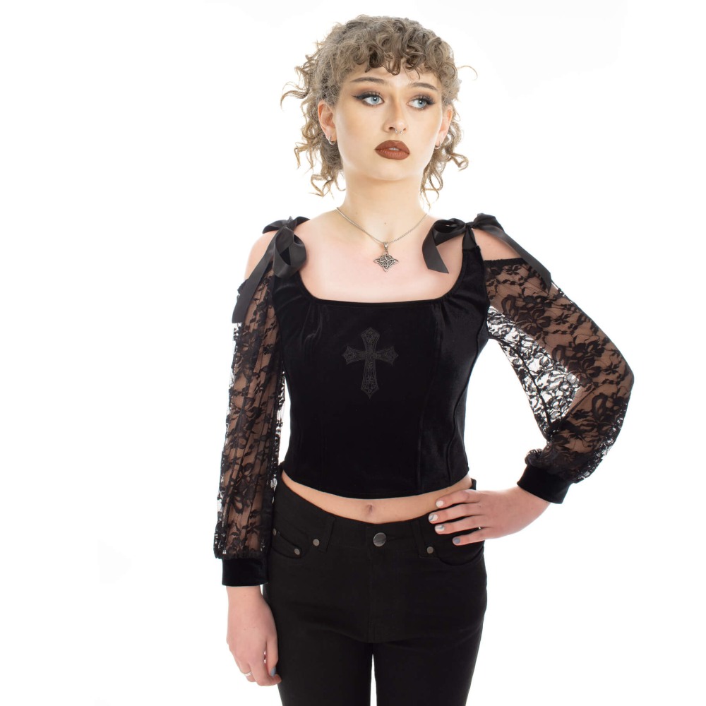 Poizen Industries - Drusilla Corset top - Black